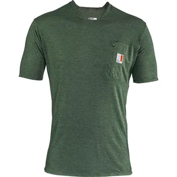 cyklistický dres LEATT Cyklistický dres s krátkým rukávem - MTB ALLMOUNTAIN 2.0 - zelená