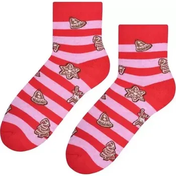 Dámské ponožky Dámské ponožky Perníčky - 35-37 / červená