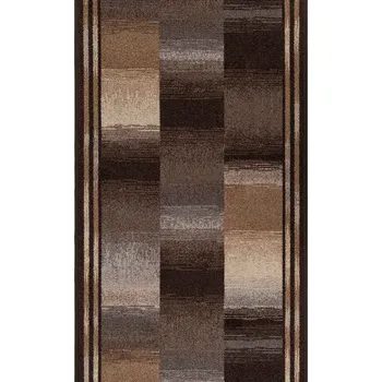 Koberec Breno Běhoun IKAT 49, šíře 67 cm, Vícebarevné/Hnědá