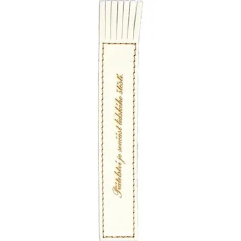 Záložka Záložka se střapci "Přátelství je součást lidského štěstí"