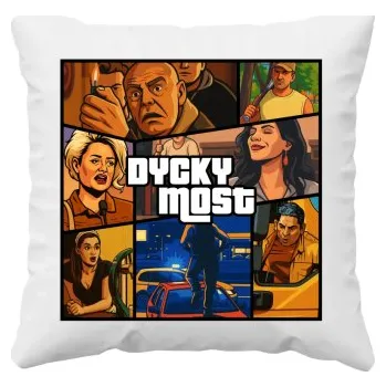 Žertovný předmět Dycky Most - polštář s potiskem pro fanoušky seriálu Most!- Tričkový.cz