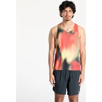 Tílko Nike AeroSwift Elite Entry Men's Dri-FIT ADV Running Tank Top Lt Lemon Twist/ Lt Crimson/ Black/ Black M