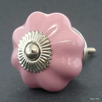 Nábytková úchytka růžová 4,2 cm - knopka