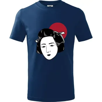 Chlapecké tričko Japan culture - žena - Tričko dětské bavlněné - 98 cm / 2 roky ( Půlnoční modrá )