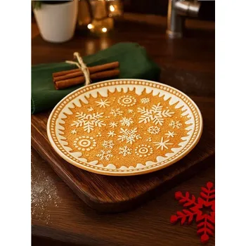 Talíř Sinsay - Talíř s vánočním motivem - béžová - 514GJ-08X - 514GJ-08X-ONE