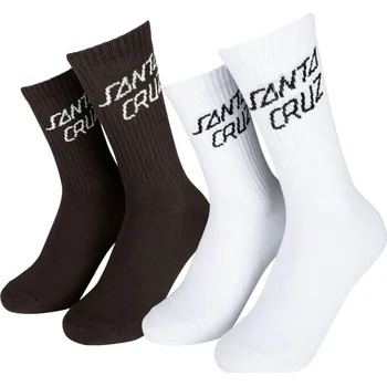 Pánské oblečení santa cruz Dámské ponožky singular script sock 2 pack assorted