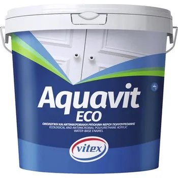 Lak na dřevo Univerzální antibakteriální email Vitex Aquavit Eco lesk bílý 2,5l