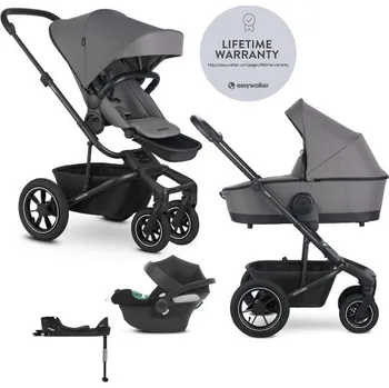 Kočárek EASYWALKER Kočárek kombinovaný Harvey⁵ 2v1 Pebble Grey LITE AIR + CYBEX Aton B2 i-Size + základna