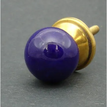 Nábytkové kování Nábytková úchytka tmavě modrá 2,3 cm - knopka