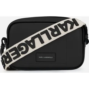 Kabelka KABELKA KARL LAGERFELD K/CIRCLE SLIM CAMERA BAG PERF BLACK-NICKEL