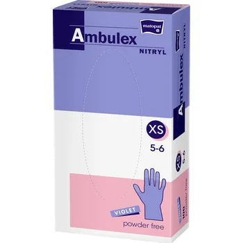 Vyšetřovací rukavice Matopat Ambulex vinylové rukavice nepudrované L, 100 ks