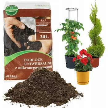 Substrát Univerzální zemina 20L substrát 4v1 s mikroorganismy pro květiny, zeleniny a sazenice