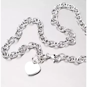 Náhrdelník Dámský náhrdelník stříbro 925 srdcem YNG5011 délka 42 cm