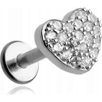 Náušnice Piercing do ucha labret Crazy Needles LGW-008 stříbrný