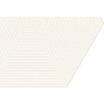 Obklad Cielo e Terra bianco geometry 1 mat dekor scienny - obkládačka inzerto 22,1x19,2 bílá 6005958