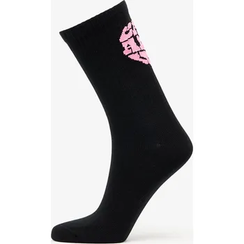 Pánské ponožky Ponožky Carhartt WIP Heartbreaker Socks 1-Pack Black/ Lumo Pink 35-40