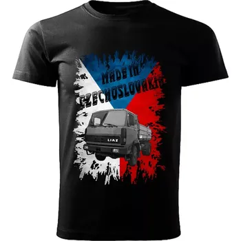 Pánské tričko Pánské tričko černé Made in Czechoslovakia legendy VZOR č. 14 LIAZ 110 3XL (tričko Made in Czechoslovakia Československé legendy veteránů)