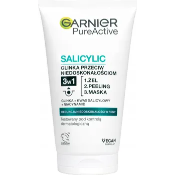 Pleťová maska Garnier Čistá Pleť Gel na obličej 3v1 150 ml