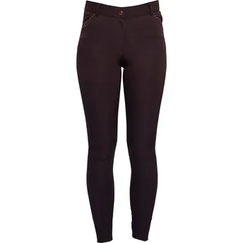 Jezdecké kalhoty HKM Rajtky Rosegold Glamour HKM, s gripem, dámské, brown/rosegold 46