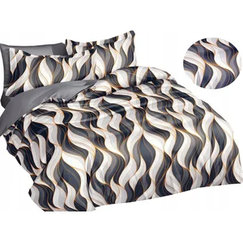 Povlečení Povlečení FLANELOVÉ hřejivé 200x220 + povlaky na polštáře ČESKÁ VÝROBA 3dílné vlny, linie