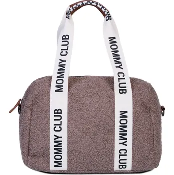 turistický batoh Childhome Přebalovací taška Mommy Club Signature Teddy Soft Brown