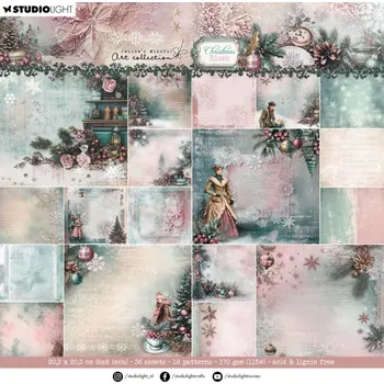 Studio Light Blok podkladových papírů Studio Light "Christmas Blush", 20,3x20,3 cm, 36 l.