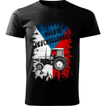 Pánské tričko Pánské tričko černé Made in Czechoslovakia legendy VZOR č. 31 ZETOR 30 5XL (tričko Made in Czechoslovakia Československé legendy veteránů)
