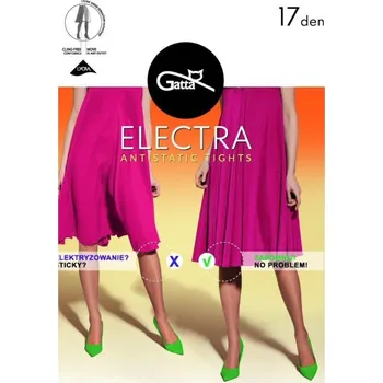 Dámské punčochy Gatta Electra Antistatic Tights 17 DEN barva: Černá (Nero), Velikost: S