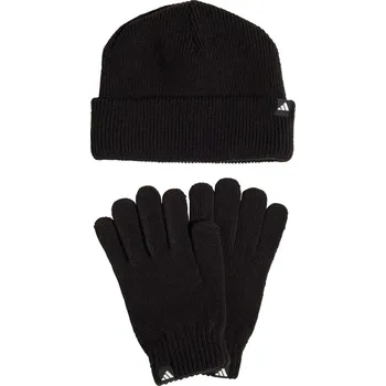 Čepice ADIDAS Souprava Glove + Beanie S BÍLÁ|ČERNÁ