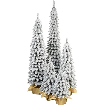 Vánoční stromek Umělý Vánoční stromek Smrk štíhlý zasněžený 160cm