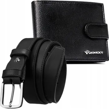 Peněženka Rovicky pánská peněženka z pravé kůže černá - muž