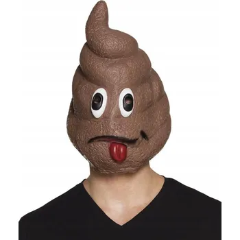Karnevalová maska Latexová maska na obličej Hnědá párty maska