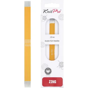 Jehlice KnitPro ponožkové jehlice ZING 15 cm / 2,25 mm
