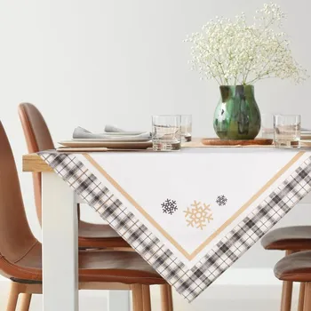 ubrus Vánoční sametový ubrus na stůl ANGEL 01