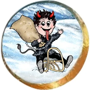 Čokoláda Pepeho Čokoláda ČERTÍK tolar (MINCE) 17g Vídeňský dortím mini - RAKOUSKO