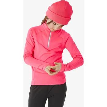 Dámská mikina INOVIK Dětské tričko na běžky s dlouhým rukávem XCS TS 100 5-6 LET RŮŽOVÁ