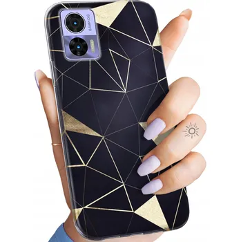 Pouzdro na mobilní telefon Zadní Kryt Hello Case pro Motorola Edge 30 Neo zlatý