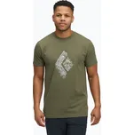 Pánské tričko Black Diamond Engineered Diamond SS Tee tundra t-shirt