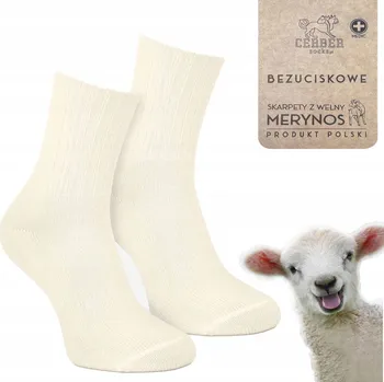 Pánské ponožky CERBER ponožky z marinády, bílé, velikost 45-47