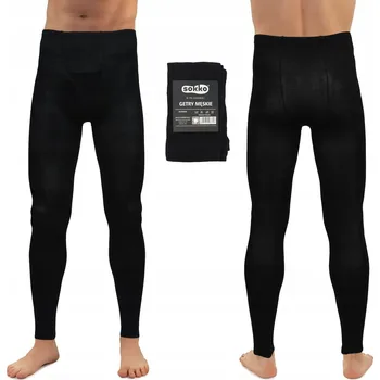 Pánské termo spodky Sokko Pánské teplé termoprádlo - spodky, černé, velikost XXL