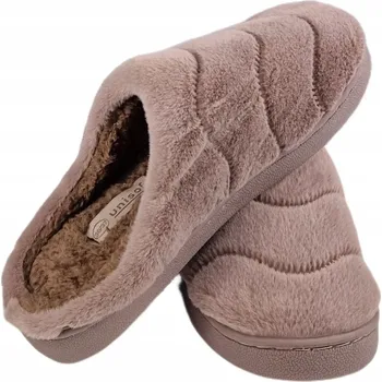 Dámské pantofle Pantofle s kožešinou hnědá NEWS 6622 hnědá vel.