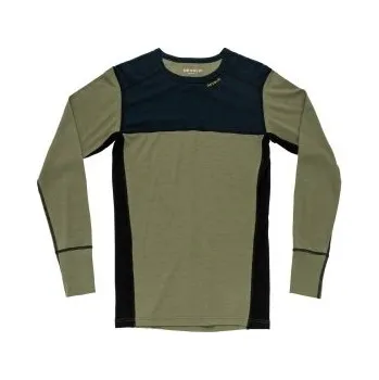 Devold LAUPAREN pánské triko s dlouhým rukávem Ink/Lichen/Black