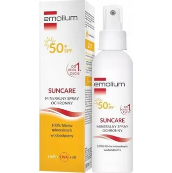 Přípravek na opalování Emolium Suncare SPF50+, minerální ochranný sprej, od 1. dne života, 100 ml