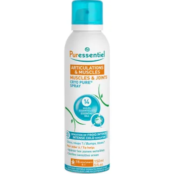 Masážní přípravek PURESSENTIEL Chladící sprej na svaly a klouby 150ml