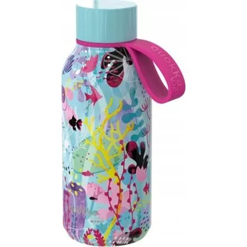 Termoska Quokka Kids, Nerezová fľaša / termoska s pútkom Underwater, 330ml, 40148