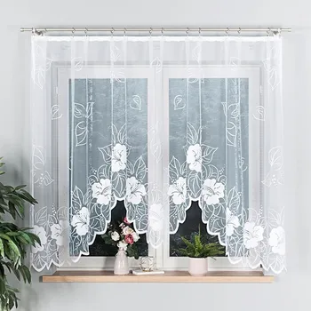 Kusová záclona Etela Bez řasící pásky 160x300