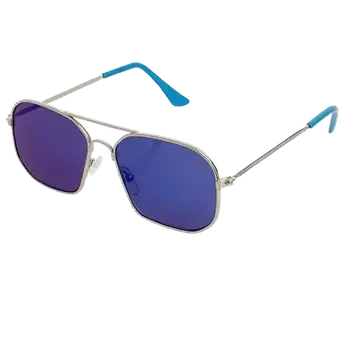 Dětské sluneční brýle zrcadlovky, UV 400 - modrá noha