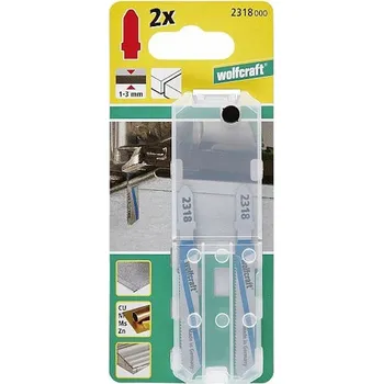 Pilový plátek Wolfcraft pilový Pilový List ve tvaru T pro kovové přímočaré pily 2 ks 2318000