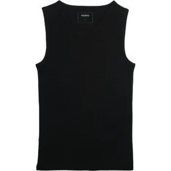 Atlantic tílko 5901213142202 s výstřihem do V, bez rukávů, černé, velikost M