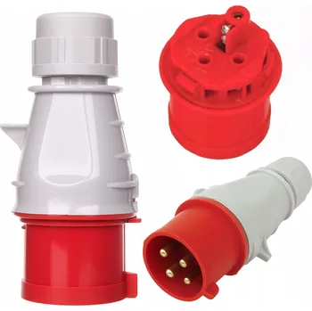 Elektrická zásuvka PŘÍMÁ ZÁSUVKA IZOLOVANÁ PŘENOSNÁ 16A 400V 3P+Z IP44 TAREL